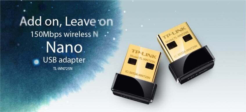 Card mạng USB TP-Link TL-WN725N 150Mbps Wireless N Nano chính hãng giá rẻ