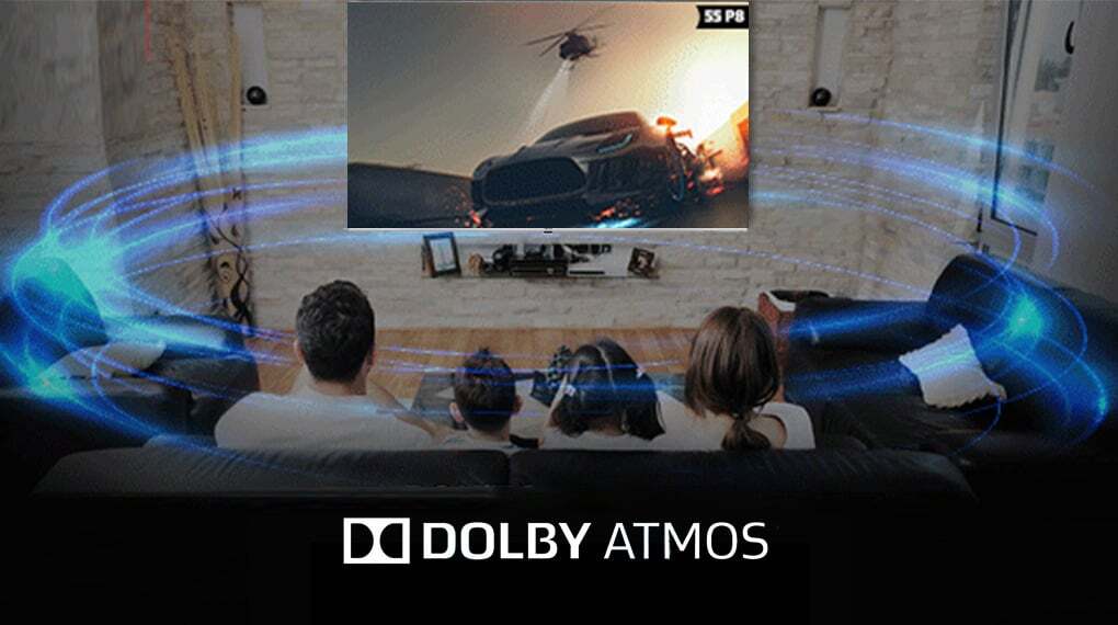 Âm thanh sống động, chân thực Google Tivi QLED Aqua AQT65S800UX