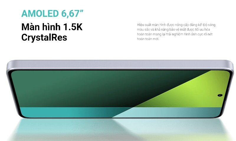 Xiaomi Redmi Note 13 Pro 5G 512GB màn hình