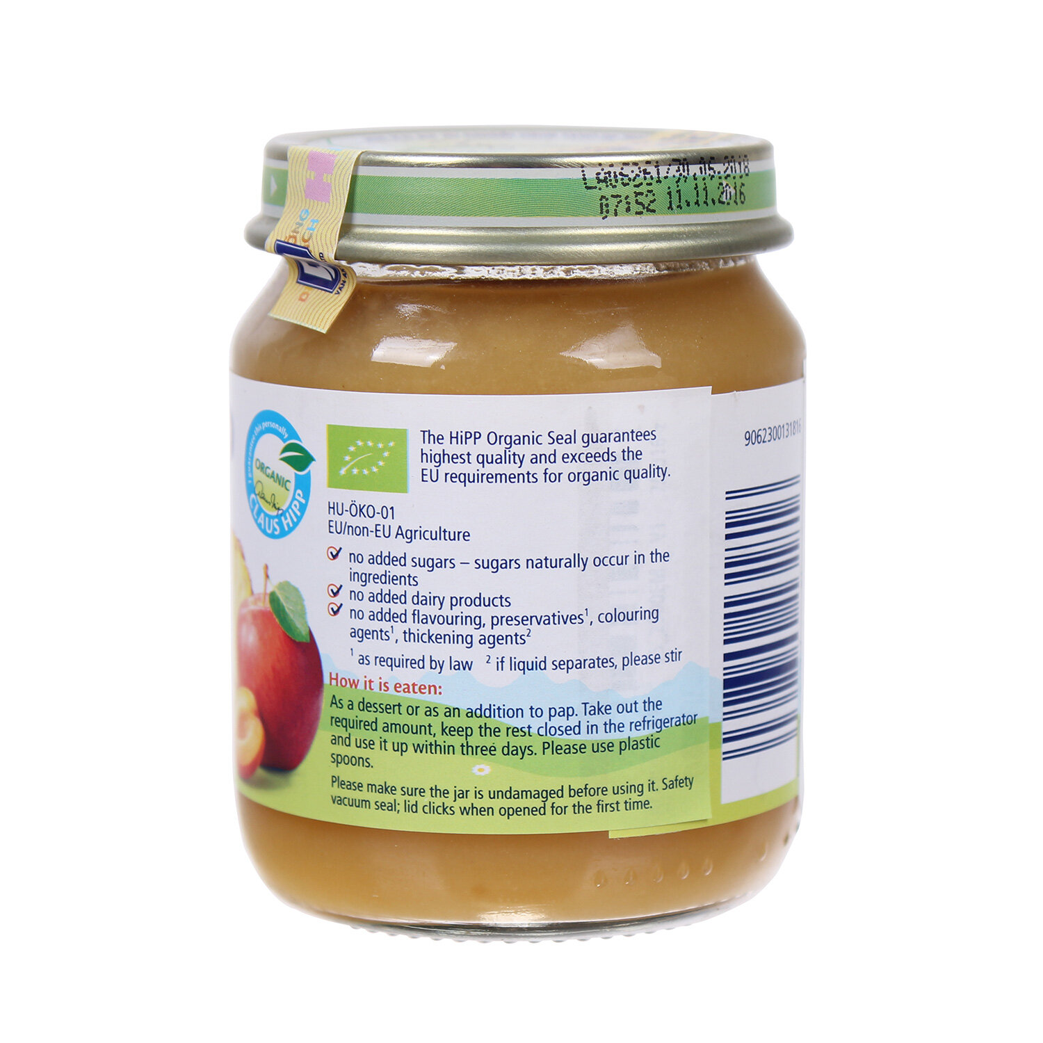 Dinh dưỡng đóng lọ HiPP hoa quả tráng miệng 4403 (125g)  Dinh dưỡng đóng lọ HiPP hoa quả tráng miệng 4403 (125g)