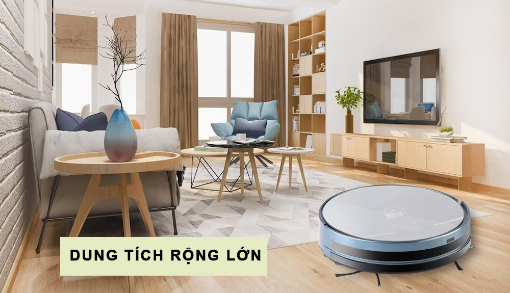 Robot Hút Bụi Shimono X5S có dung tích rộng lớn