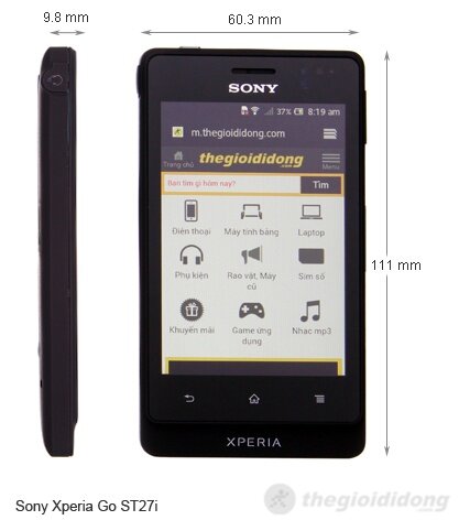 Điện thoại Sony Xperia Go ST27i