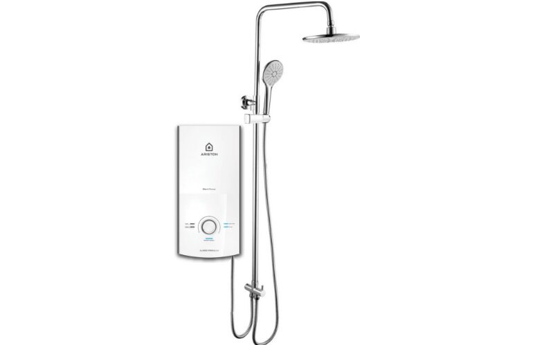 Bình nóng lạnh trực tiếp Ariston Aures Premium 4.5P kèm sen cây