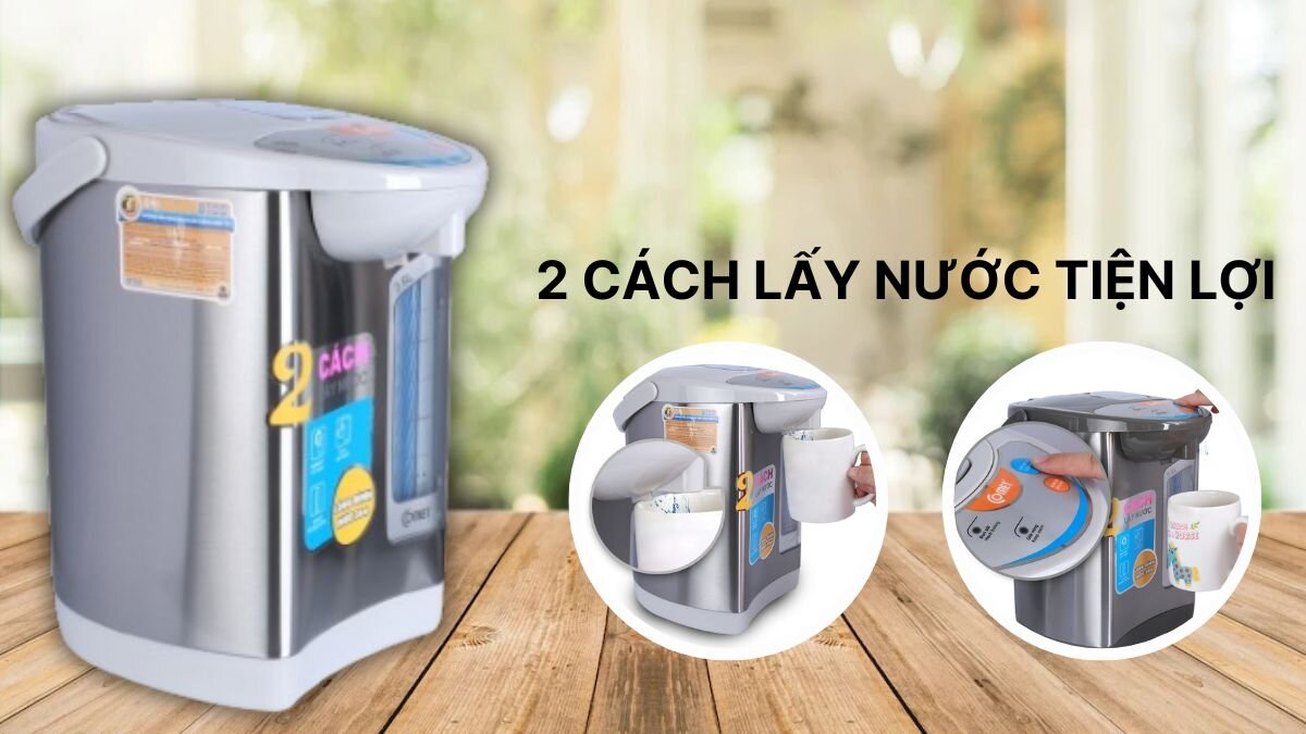Comet CM3226 mang đến cho người dùng hai cách lấy nước tiện lợi