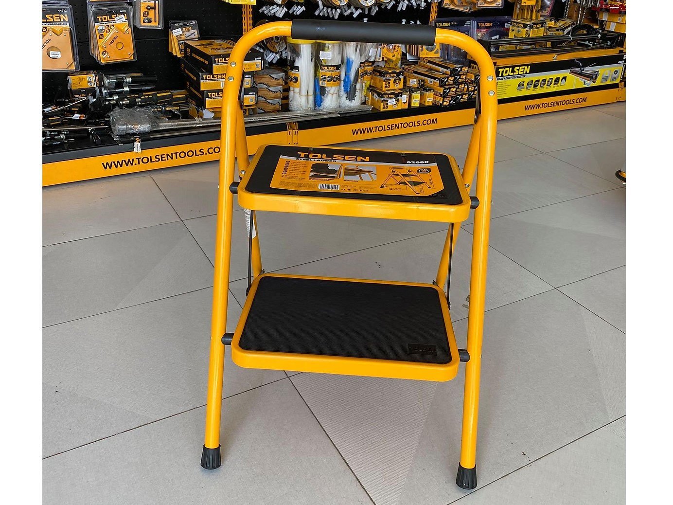 Thang nhôm xếp 2 tầng Tolsen 62680 Thang nhôm xếp 2 tầng Tolsen 62680