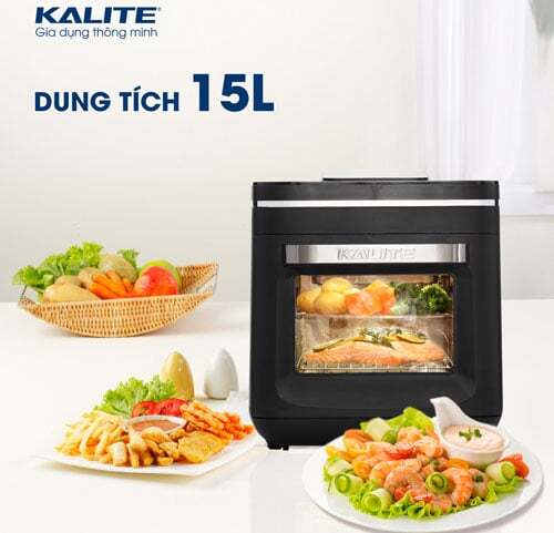 Kalite Steam X có khoang lò rộng rãi với dung tích lên tới 15 lít Kalite Steam X có khoang lò rộng rãi với dung tích lên tới 15 lít