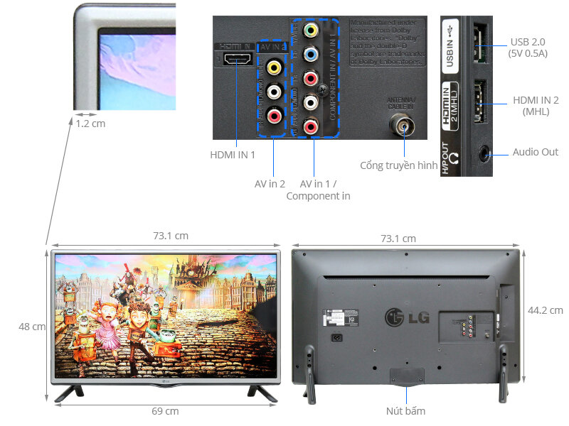 Tivi LG 32 inch 32LF550D