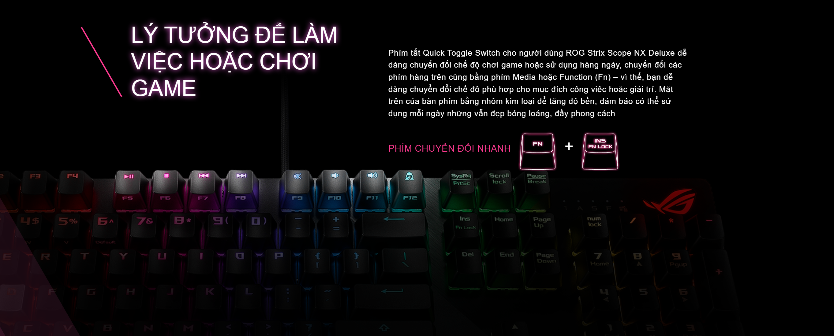 Bàn phím Asus ROG Strix Scope NX Deluxe Red sw