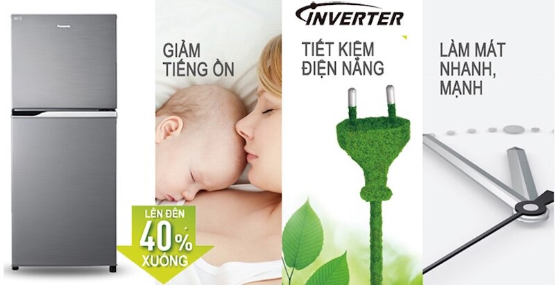 Tủ lạnh Panasonic Inverter 234 lít NR-BL263PPVN được tích hợp công nghệ hiện đại