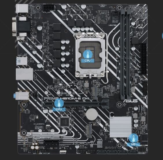 Asus Prime H610M-E D4 (ảnh 2)