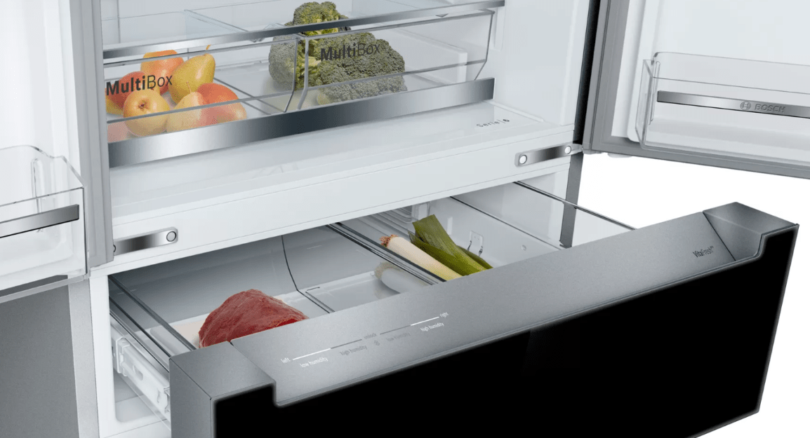 3. Tủ lạnh Bosch KFN 86AA76J với hệ thống khử mùi, lọc sạch không khí loại bỏ vi khuẩn