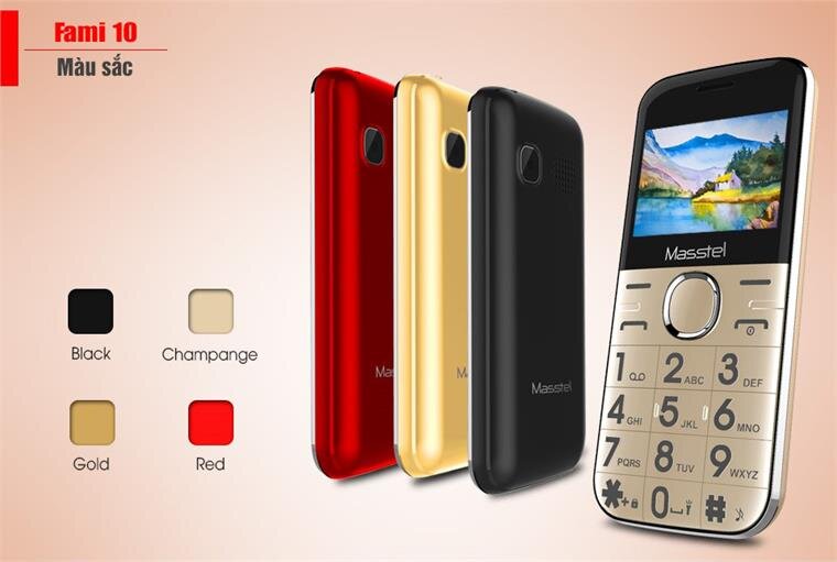 Điện thoại Masstel Fami 10 Gold