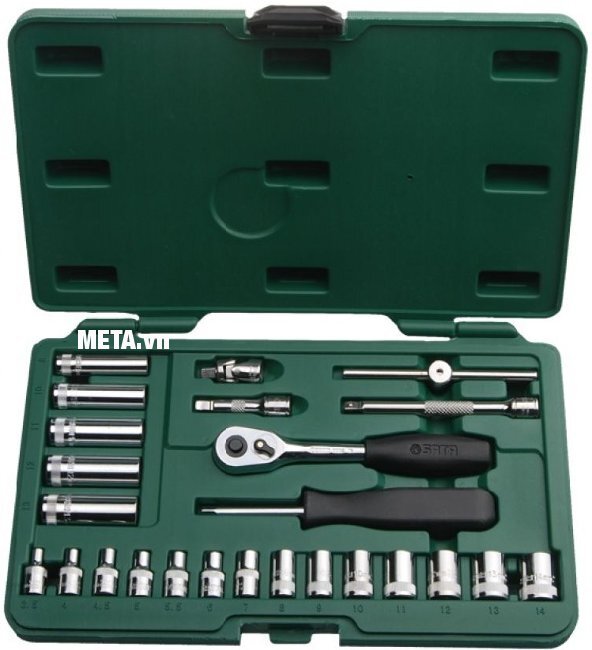 Bộ đầu tuýp 25 chi tiết 1/4 Bộ đầu tuýp 25 chi tiết 1/4