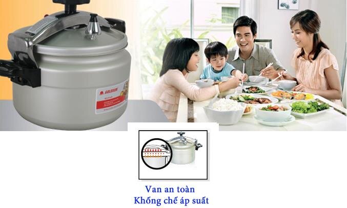 Nồi áp suất nhôm Goldsun PC-GJY70A 7L (GHJ70)