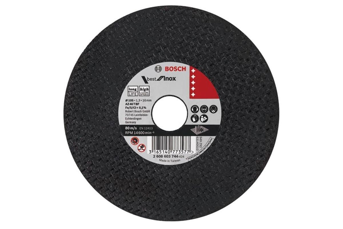Đá cắt inox 105x1.3x16mm Bosch 2608603744
