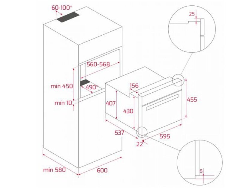Lò vi sóng kết hợp nướng Teka HLC 847 C