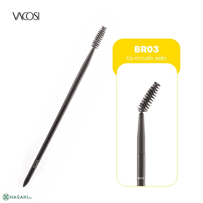 Cọ Chải Chân Mày & Mi Cuốn Xoắn VACOSI Brow & Lash Brush - BR03