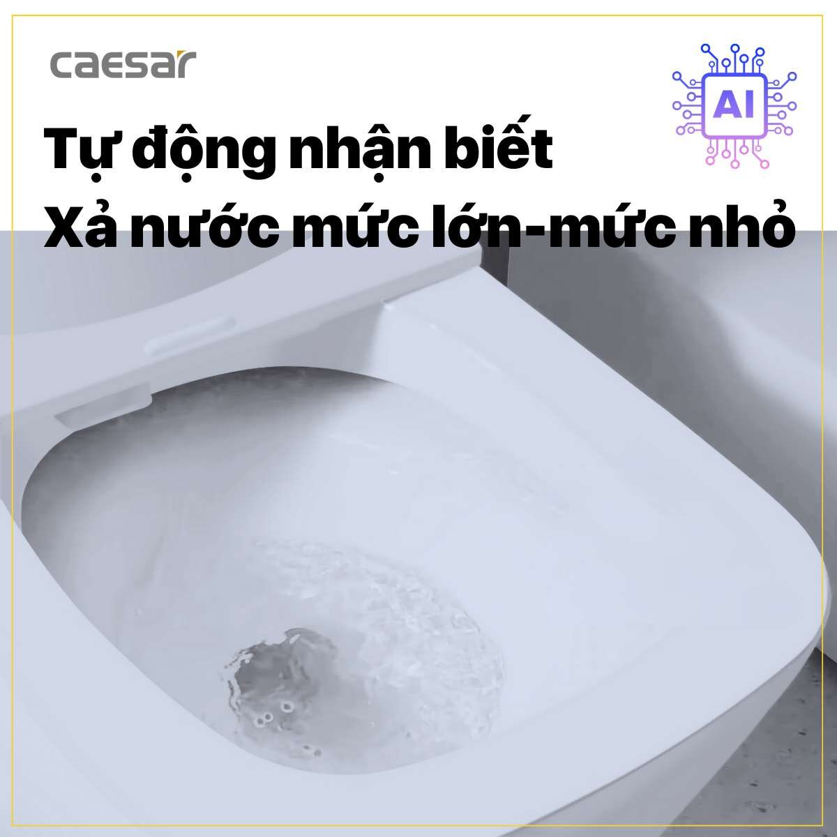 Bồn cầu điện tử thông minh CAESAR CA1380H