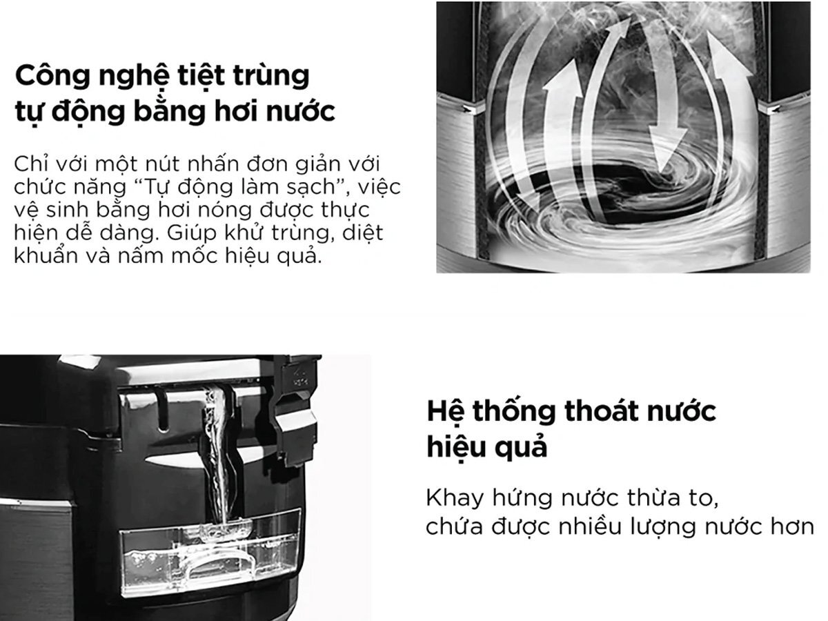 Công nghệ tiệt trùng của Cuckoo CRP-R0600F Công nghệ tiệt trùng của Cuckoo CRP-R0600F