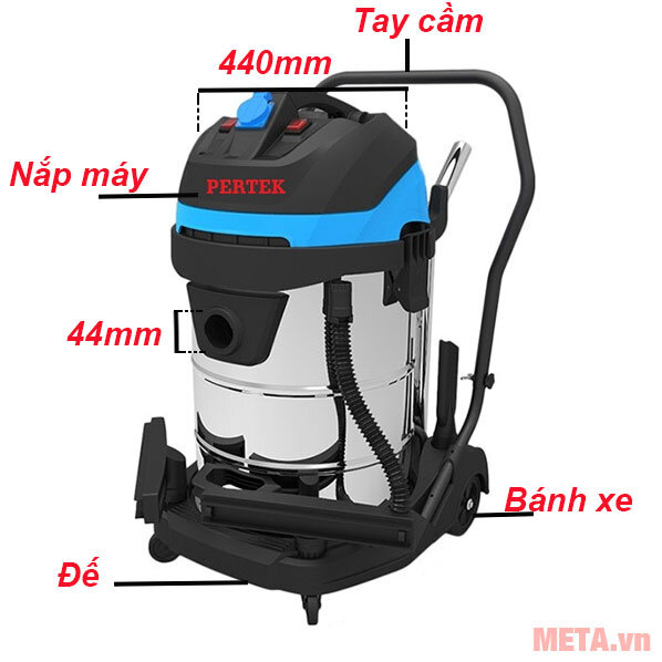 Máy hút bụi công nghiệp Pertek PT 70