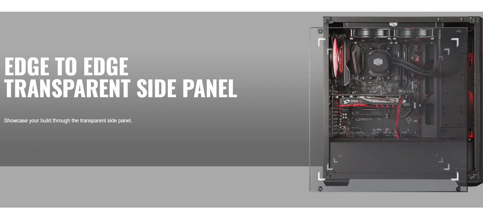 Cooler Master MasterBox MB520 TG Red Trim (Mid Tower/Màu Đen) giới thiệu 4