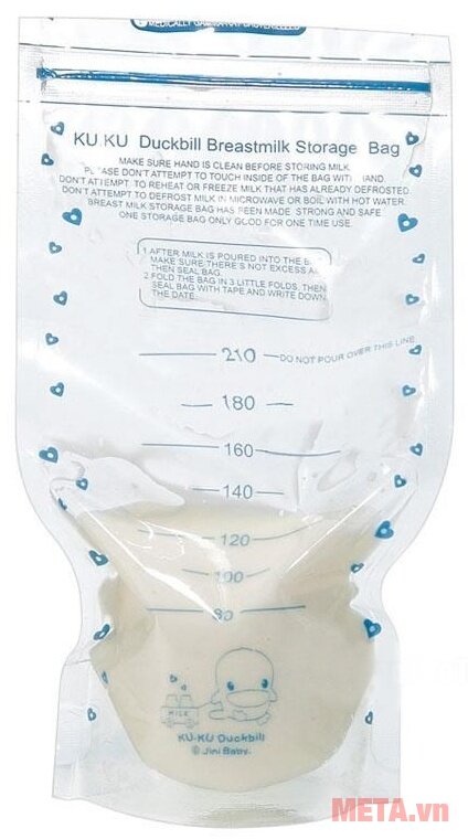 Túi trữ sữa Kuku KU5446 dung tích 210ml - 20 túi Túi trữ sữa Kuku KU5446 dung tích 210ml - 20 túi