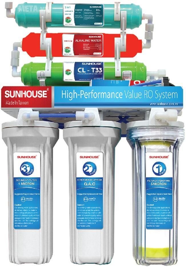 Máy lọc nước R.O 7 lõi Sunhouse SHR8527B