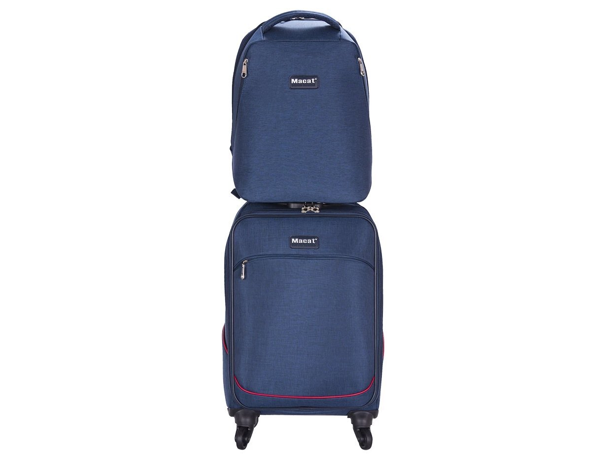 Bộ vali balo du lịch Macat AC19T 19 inch màu navy Bộ vali balo du lịch Macat