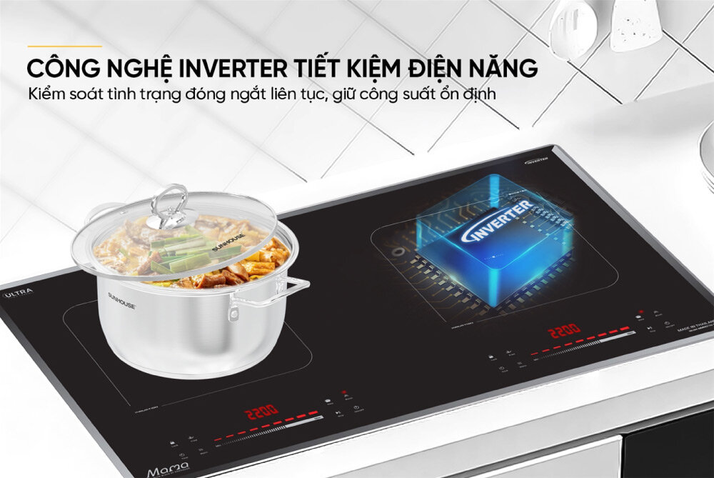Công nghệ Inverter giúp bếp tiết kiệm điện hiệu quả