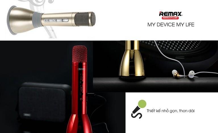 Mic Karaoke Remax Bluetooth Speaker K03