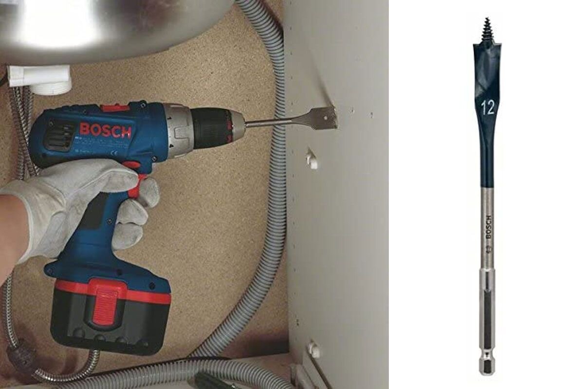 Mũi khoét gỗ đuôi cá 12x152mm Bosch 2608595484