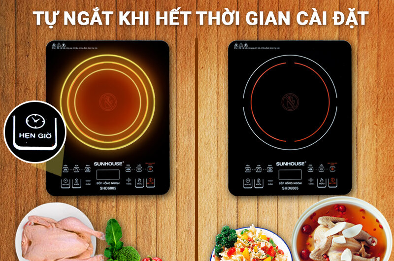 Bếp hồng ngoại Sunhouse SHD 6005 Bếp hồng ngoại Sunhouse SHD 6005
