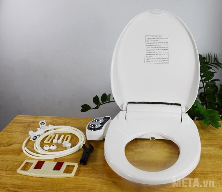 Thiết bị vệ sinh Hyundae Bidet 2 vòi phun HB-9200 có nắp