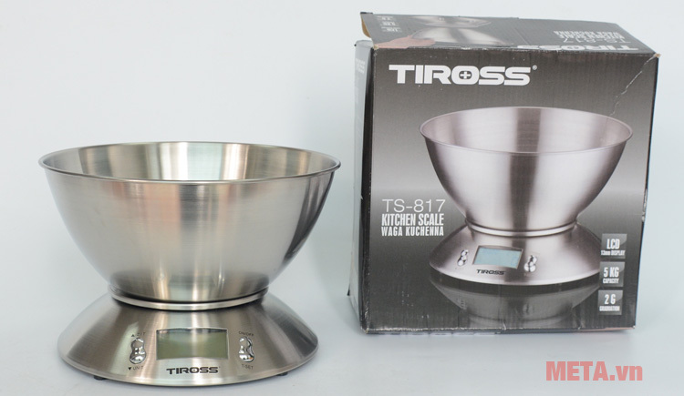 Cân nhà bếp cao cấp điện tử Tiross TS-817 Cân nhà bếp cao cấp điện tử Tiross TS-817