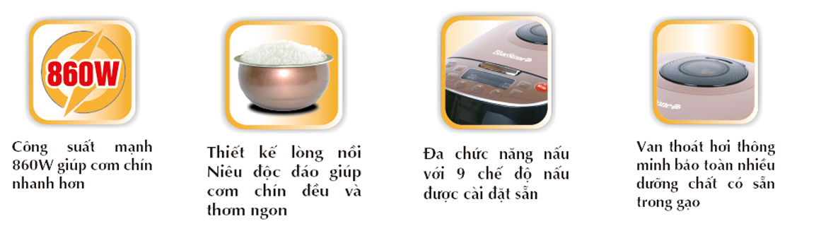 Nồi cơm điện tử Bluestone RCB-5939 1.5L