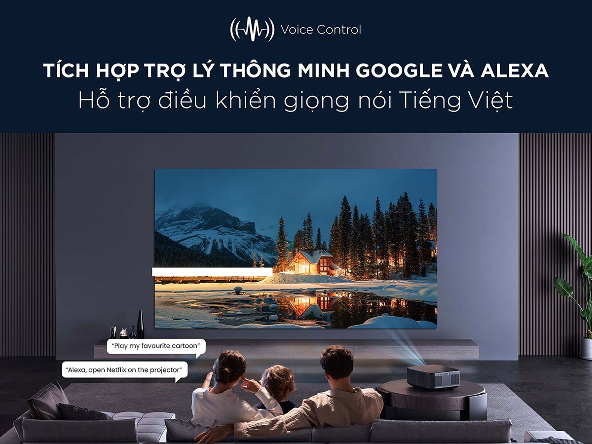 Máy chiếu Yaber có thể điều khiển bằng giọng nói Máy chiếu Yaber