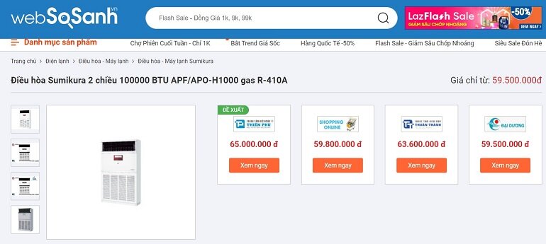 Điều hòa Sumikura 2 chiều APF/APO-H1000