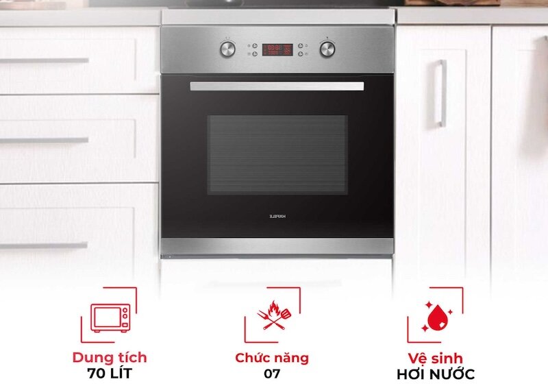 Lò nướng Hafele HO-4KT70A sở hữu dung tích lên đến 70 lít