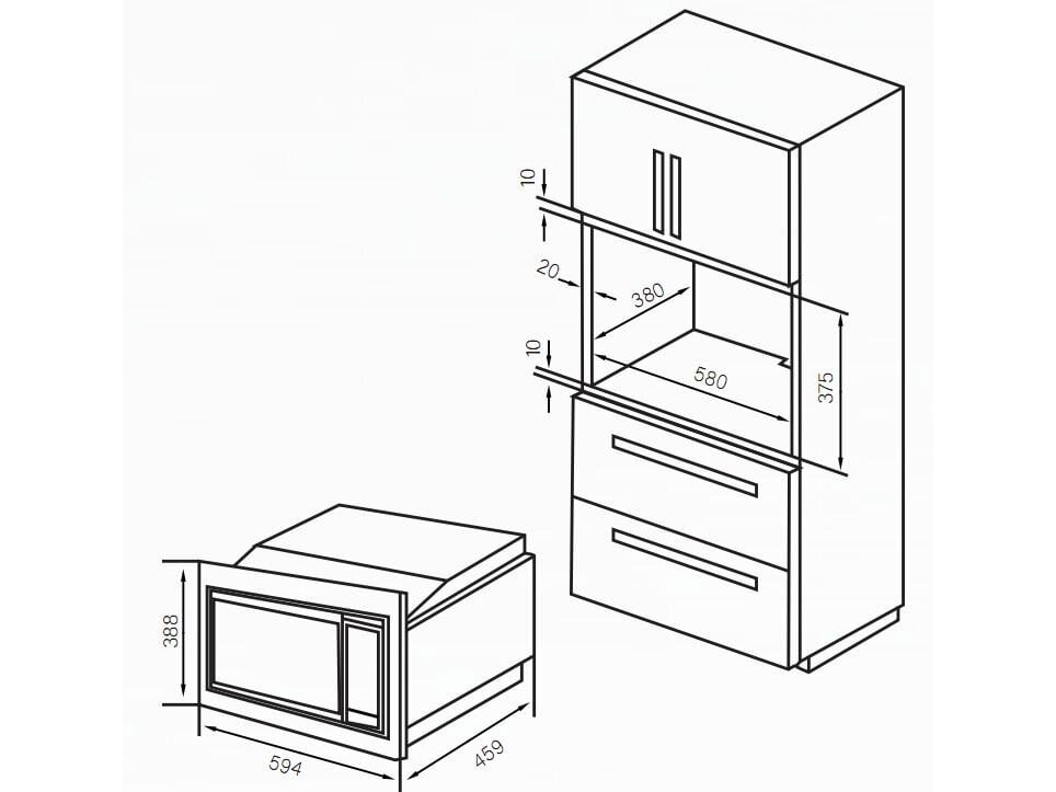 Lò vi sóng âm tủ 