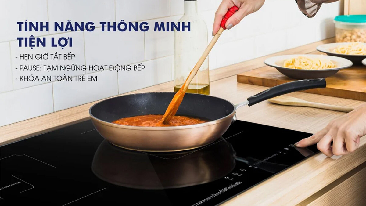 Chức năng bếp từ đôi Panworld PW-1911