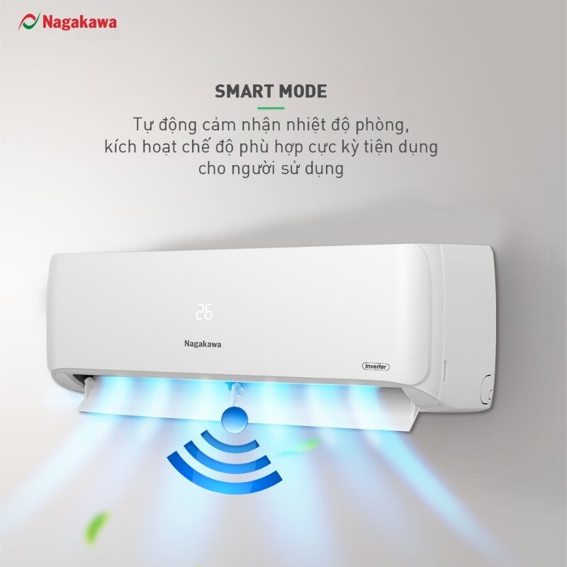 Điều hòa Nagakawa 9000 BTU 1 chiều Inverter NIS-C09R2H08 gas R-32