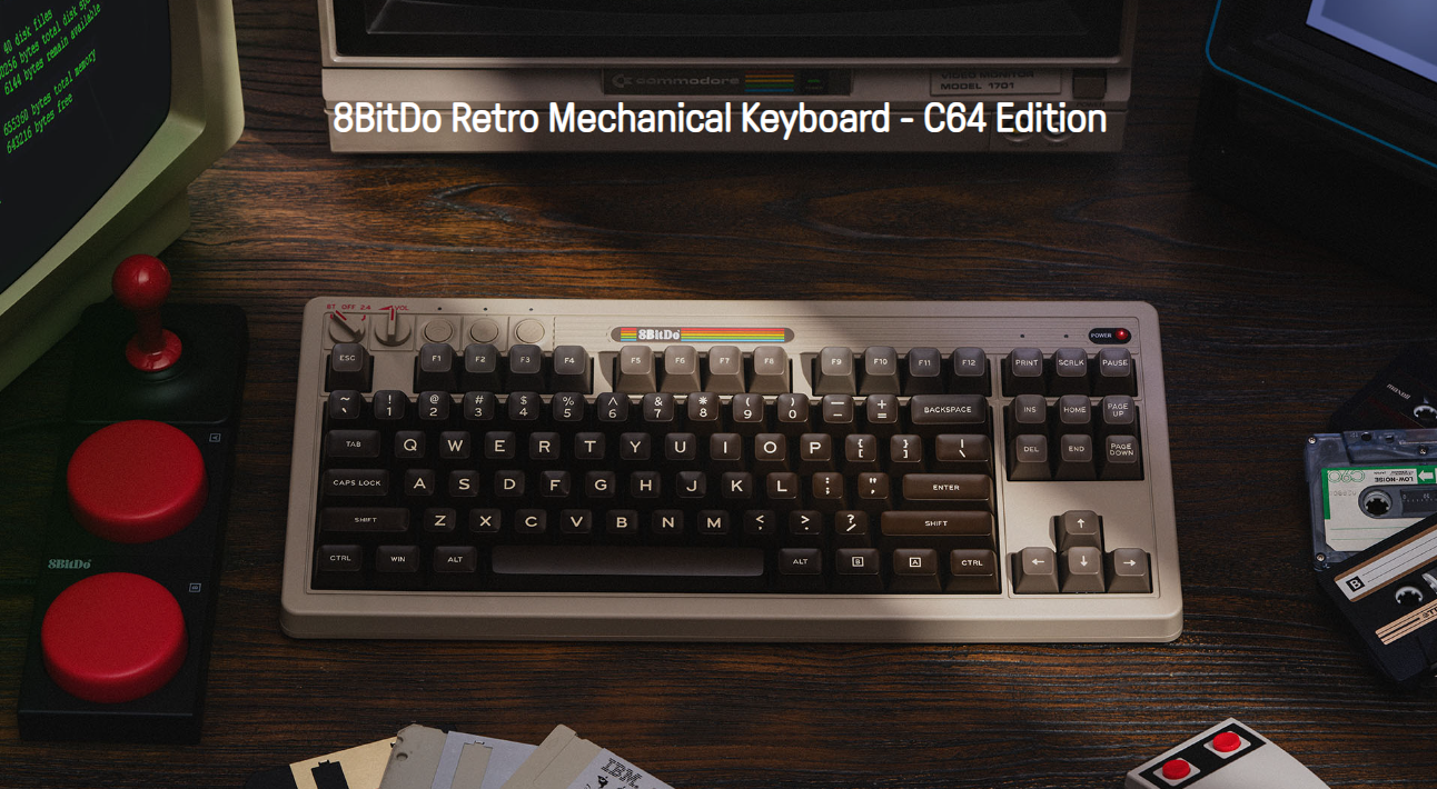 Bàn phím cơ 8BitDo Retro Mechanical Keyboard - C64 Edition 1