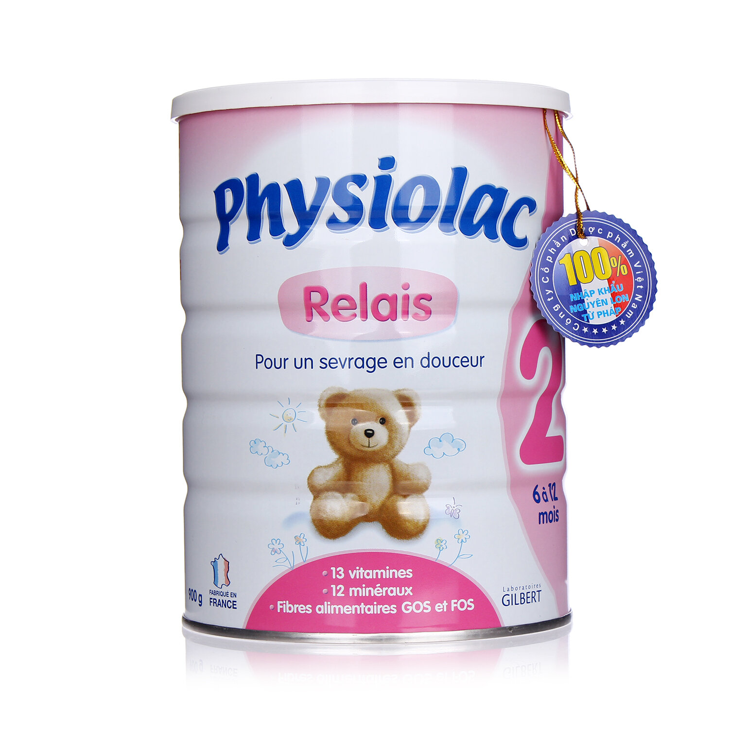  Sữa Physiolac số 2 900g (6 - 12 tháng)