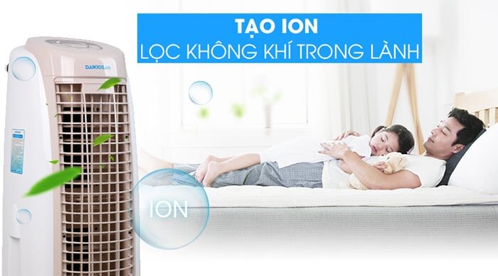 Máy làm mát Daikiosan DKA-02500B có khả năng tạo Ion âm