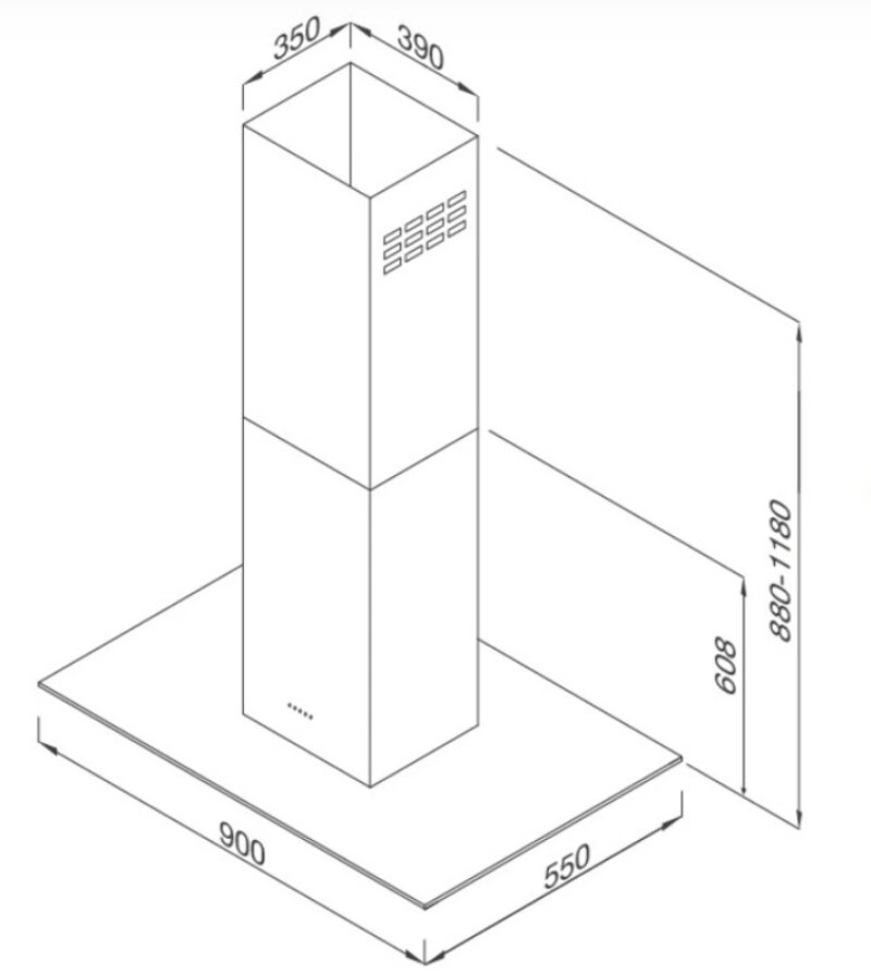 Máy hút mùi Malloca MC-9053 ISLA