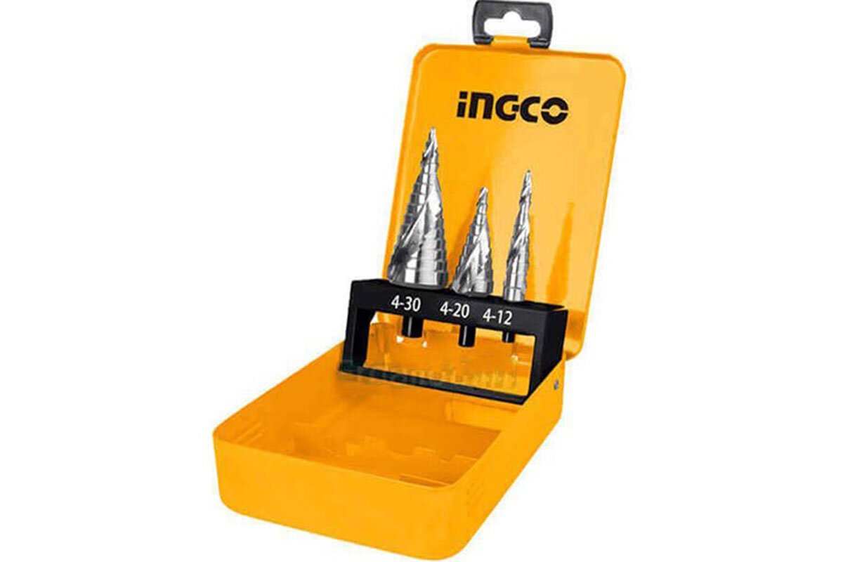 Bộ 3 mũi khoan chóp nón INGCO AKSDS0302