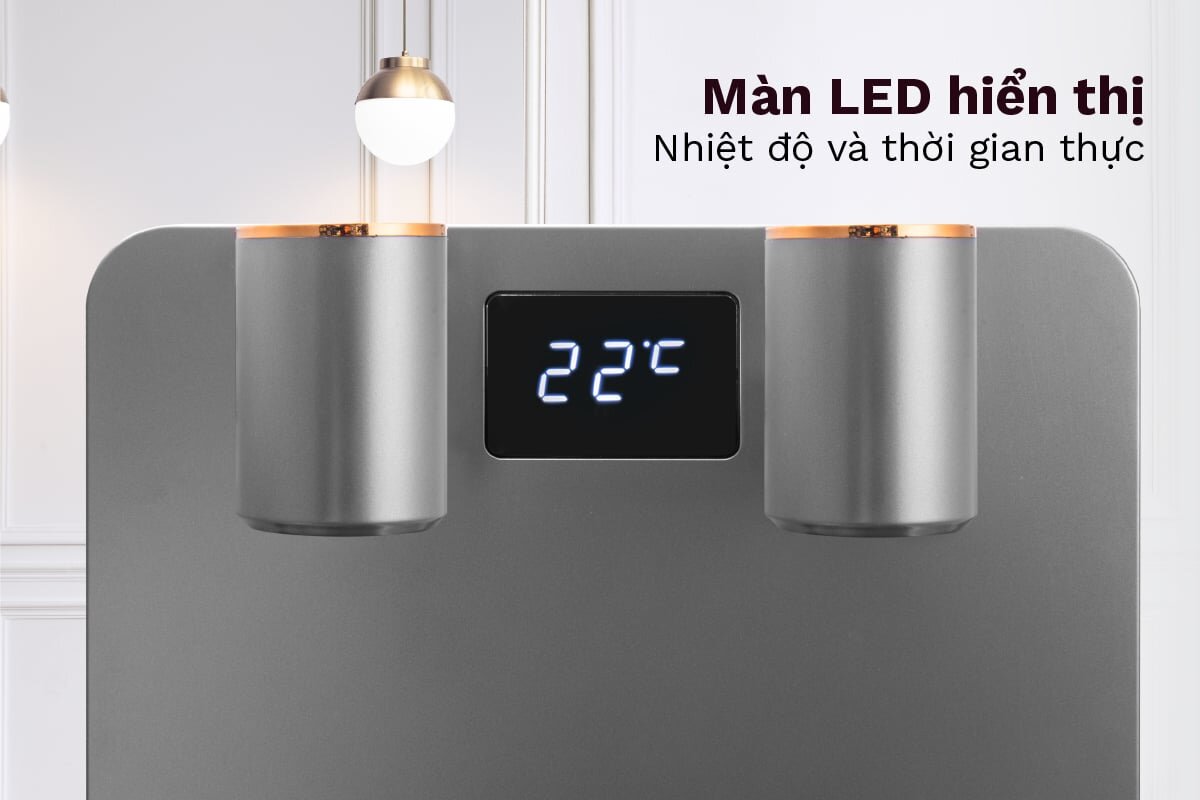 Cây nước nóng lạnh FujiE TBH1332E có bảng điều khiển cảm ứng, màn hình LED hiển thị nhiệt độ