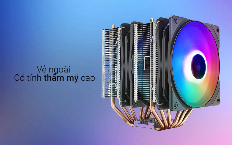 Quạt CPU Deepcool Neptwin RGB V3| Tính thẩm mỹ cao