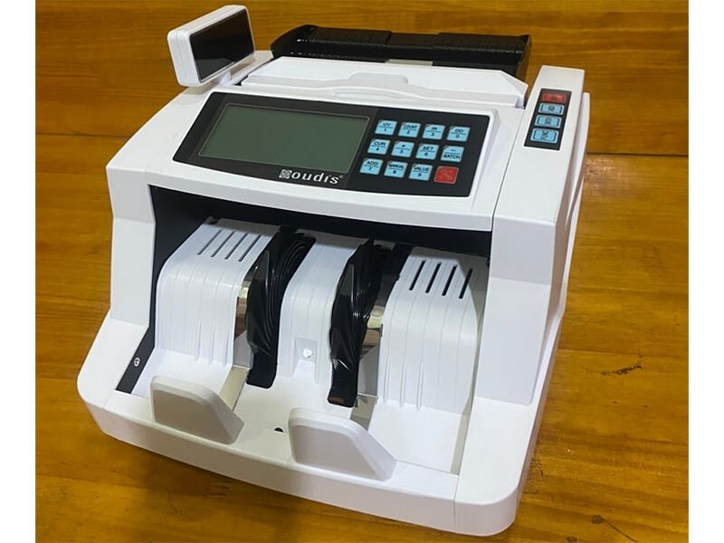 Máy đếm tiền Oudis 3400C màu trắng Máy đếm tiền Oudis 3400C