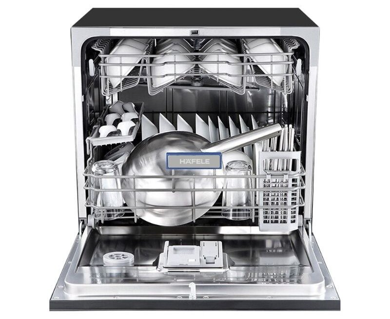 Máy rửa bát để bàn Hafele 10 bộ HDW-T5551B được trang bị 6 chương trình rửa đa dạng